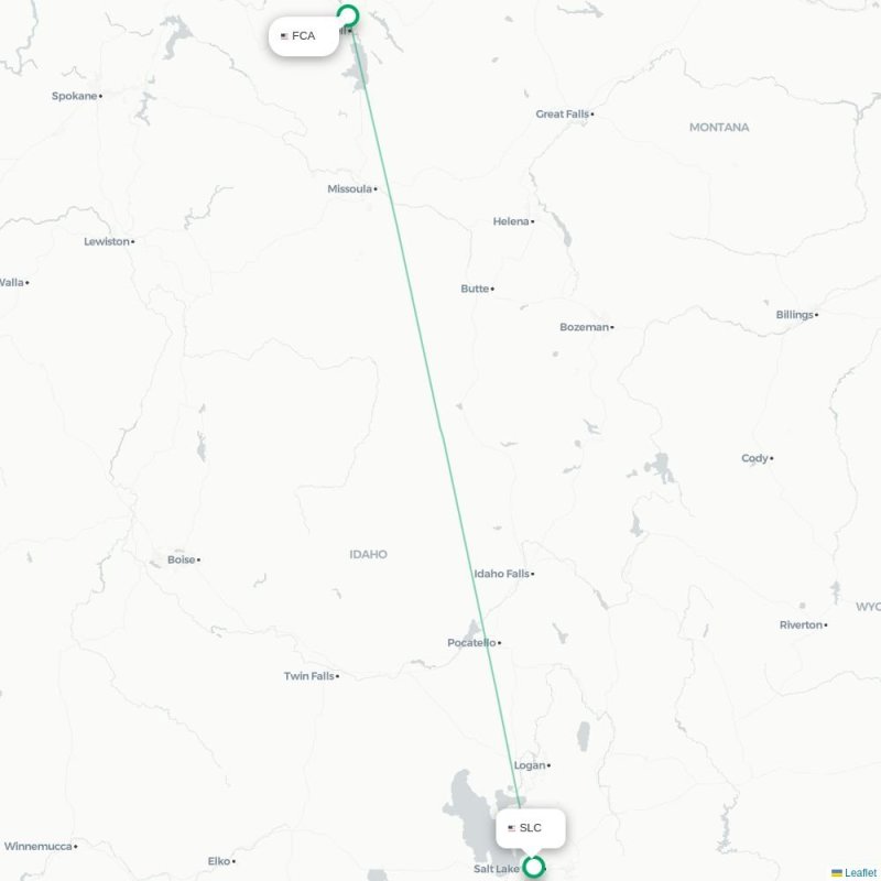 FCA - SLC route map