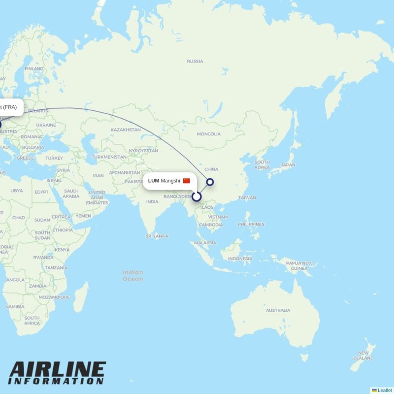 FCO - FRA route map