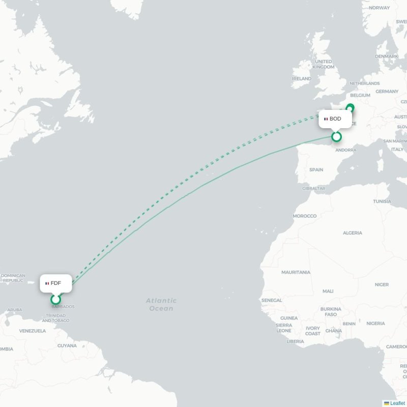 FDF - BOD route map