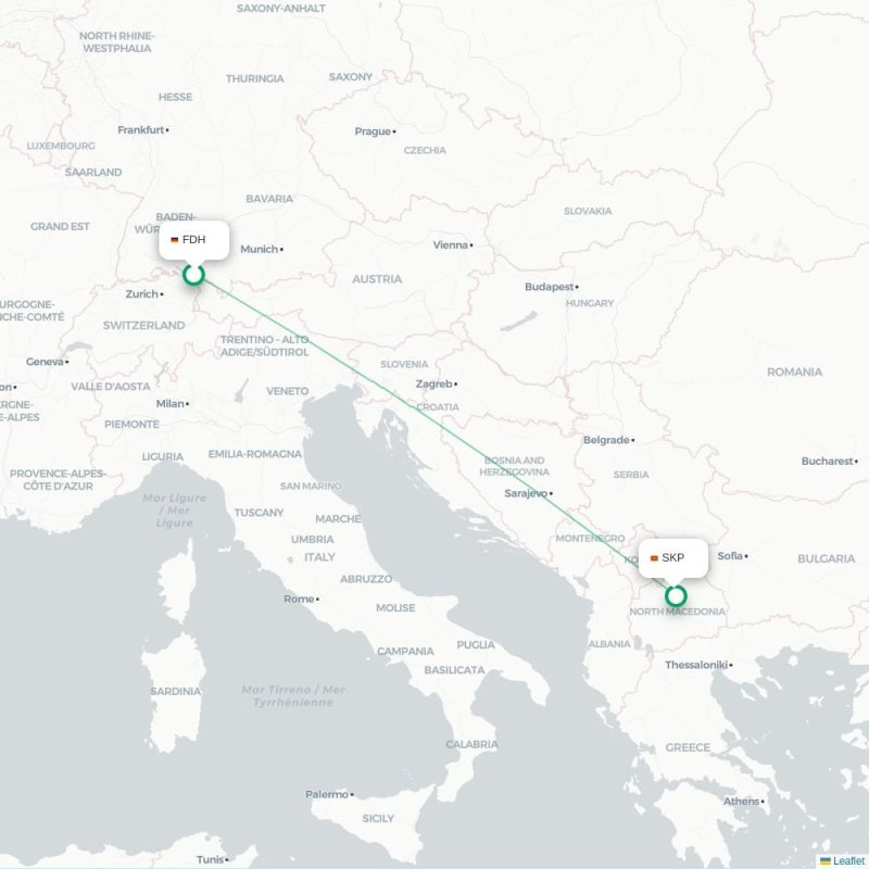 FDH - SKP route map