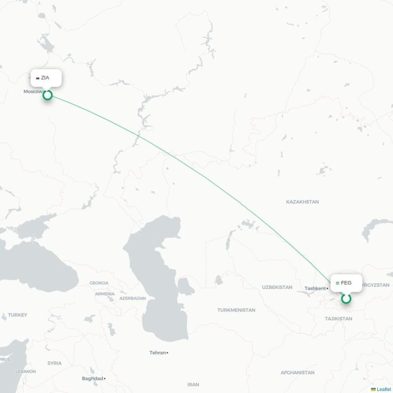 FEG - ZIA route map