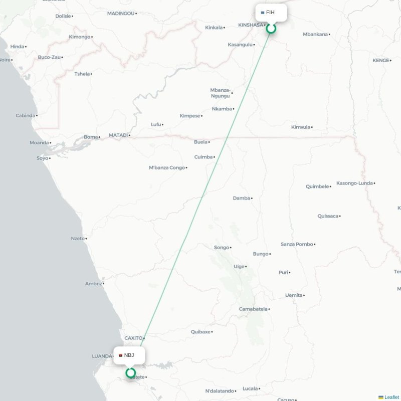 FIH - NBJ route map