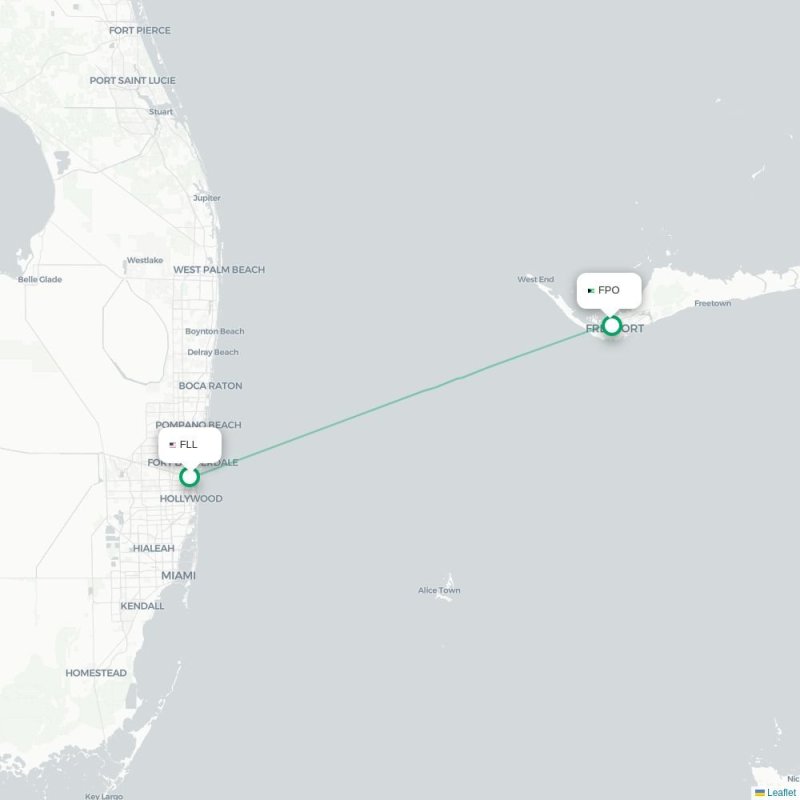 FLL - FPO route map
