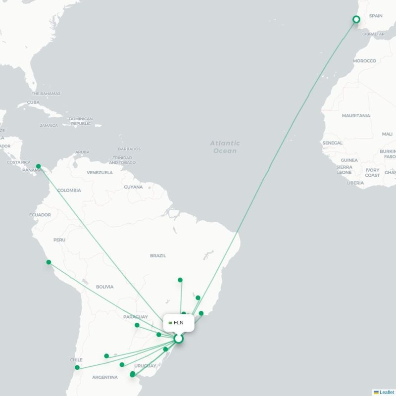 FLN - MVD route map