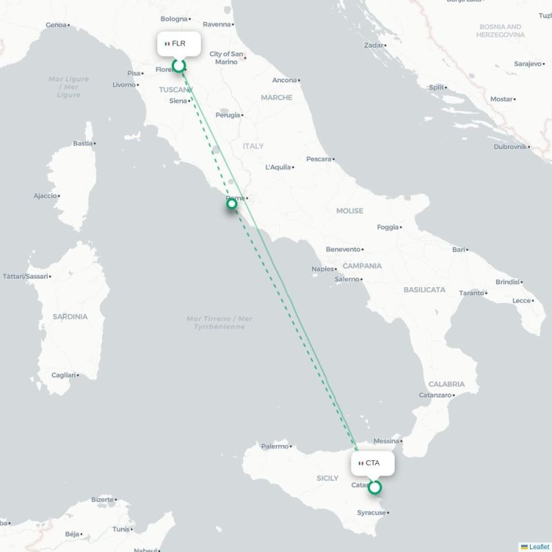 FLR - CTA route map