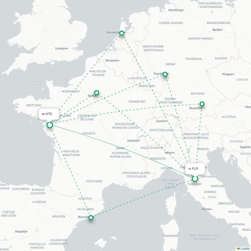 FLR - NTE route map