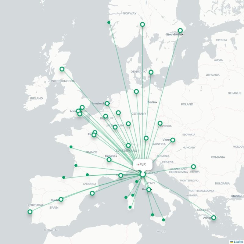 FLR - HAM route map