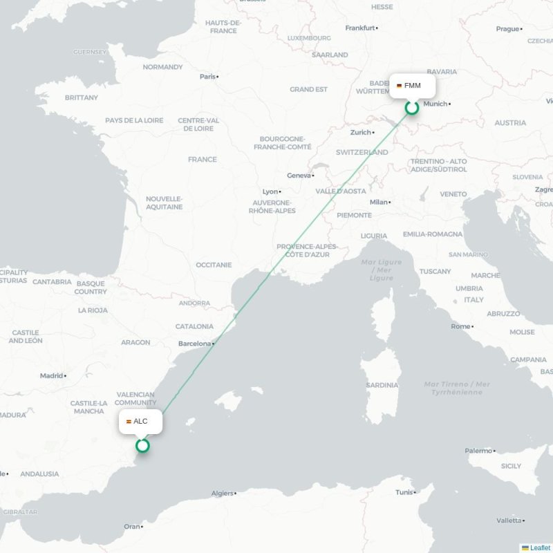 FMM - ALC route map