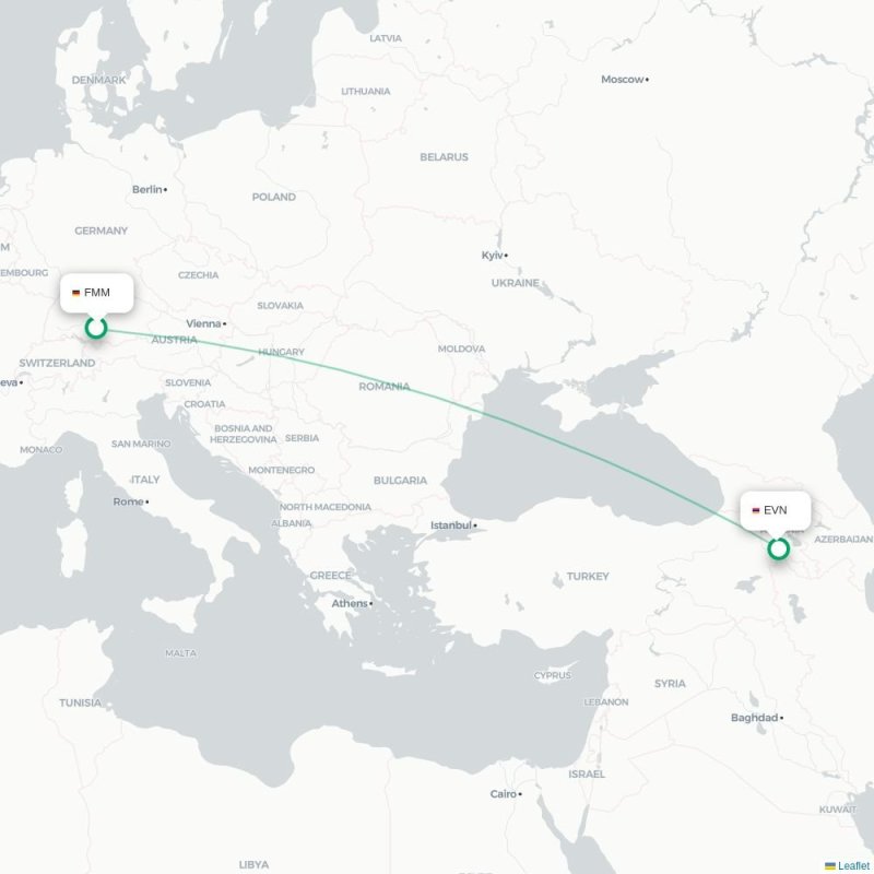 FMM - EVN route map