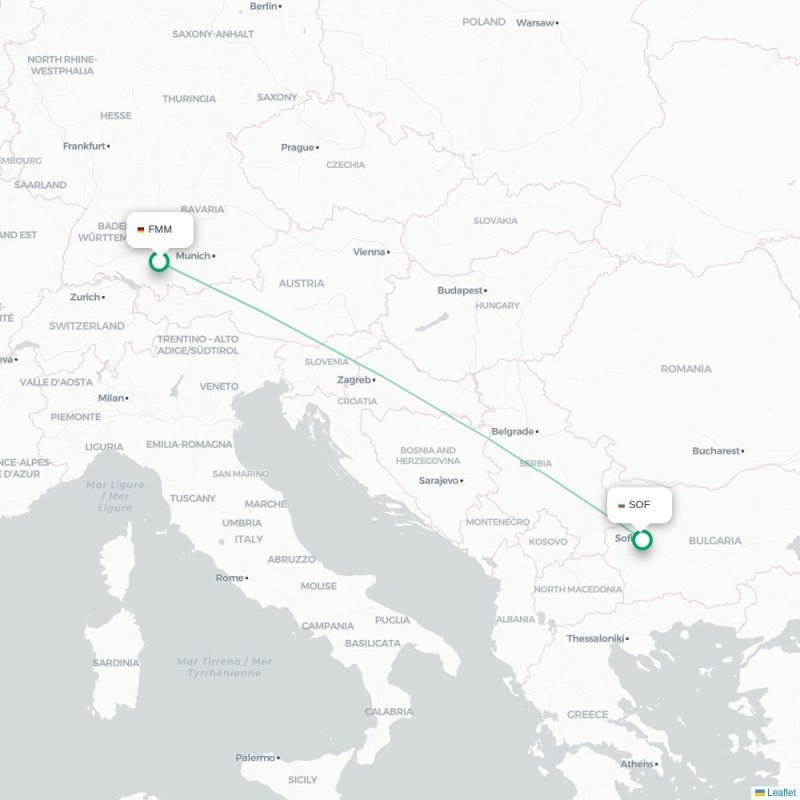 FMM - SOF route map