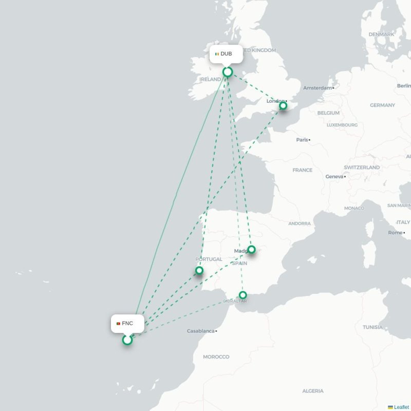 FNC - DUB route map