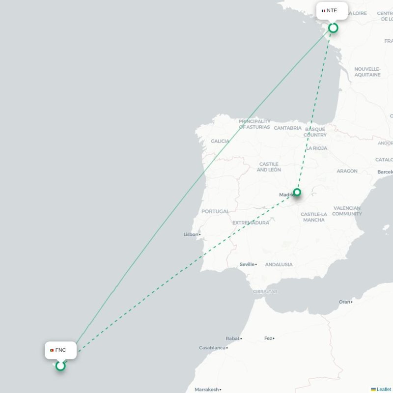 FNC - NTE route map
