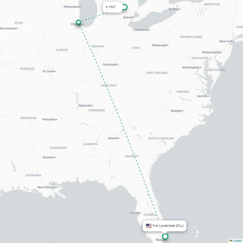 FNT - FLL route map