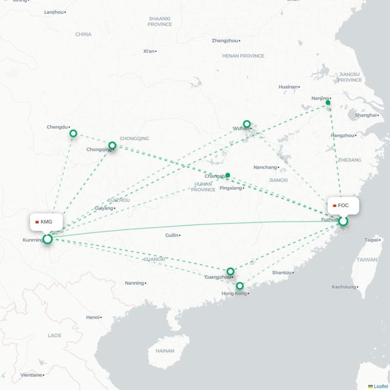 FOC - KMG route map