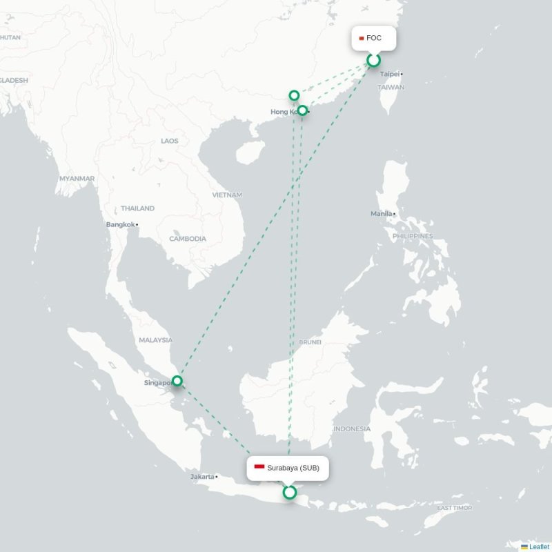 FOC - SUB route map