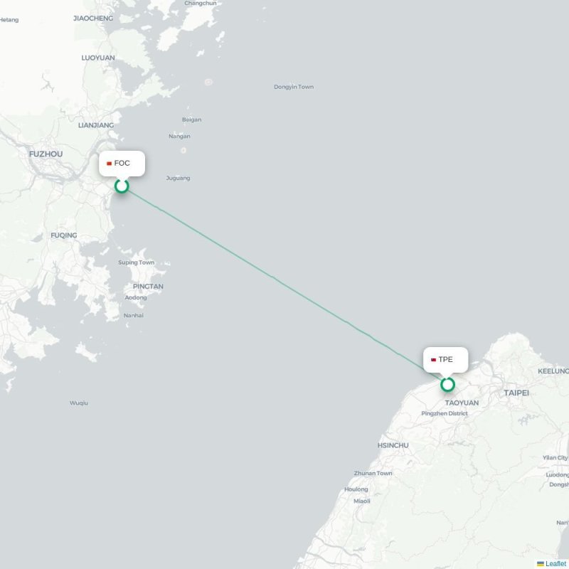 FOC - TPE route map