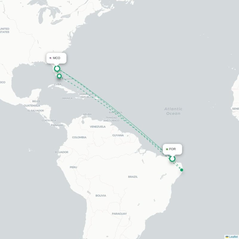 FOR - MCO route map