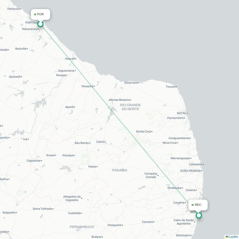 FOR - REC route map