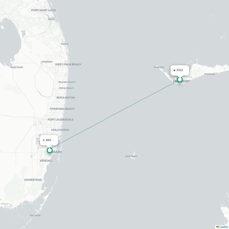 FPO - MIA route map