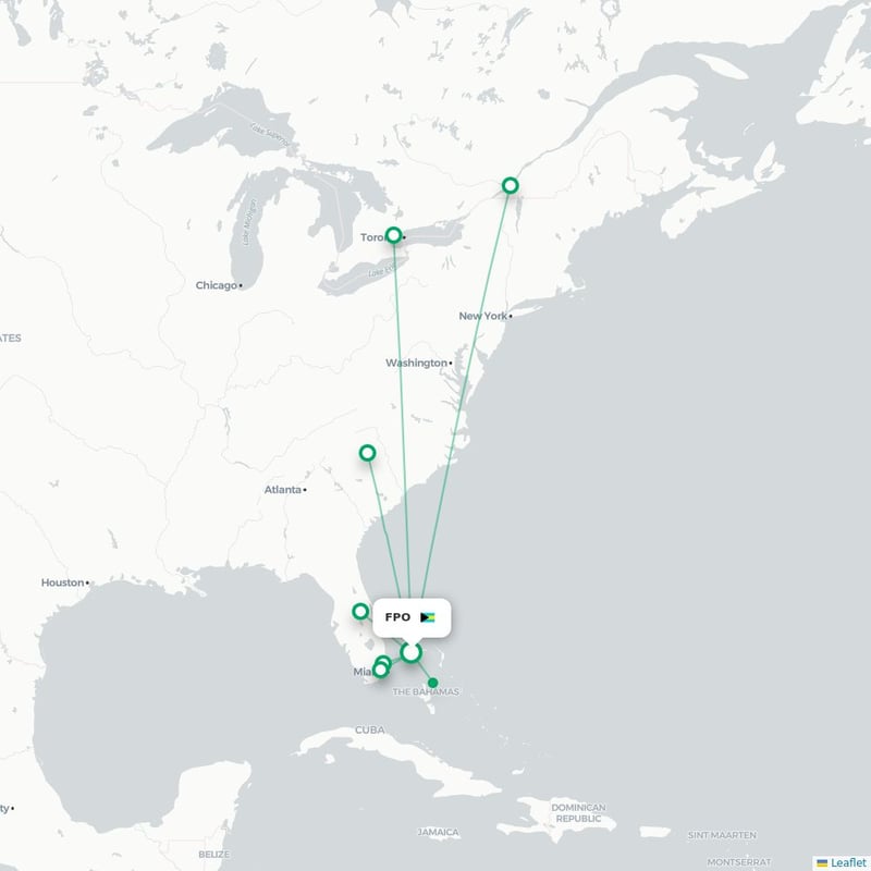 Route map Freeport  FPO 