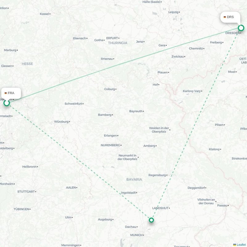 FRA - DRS route map