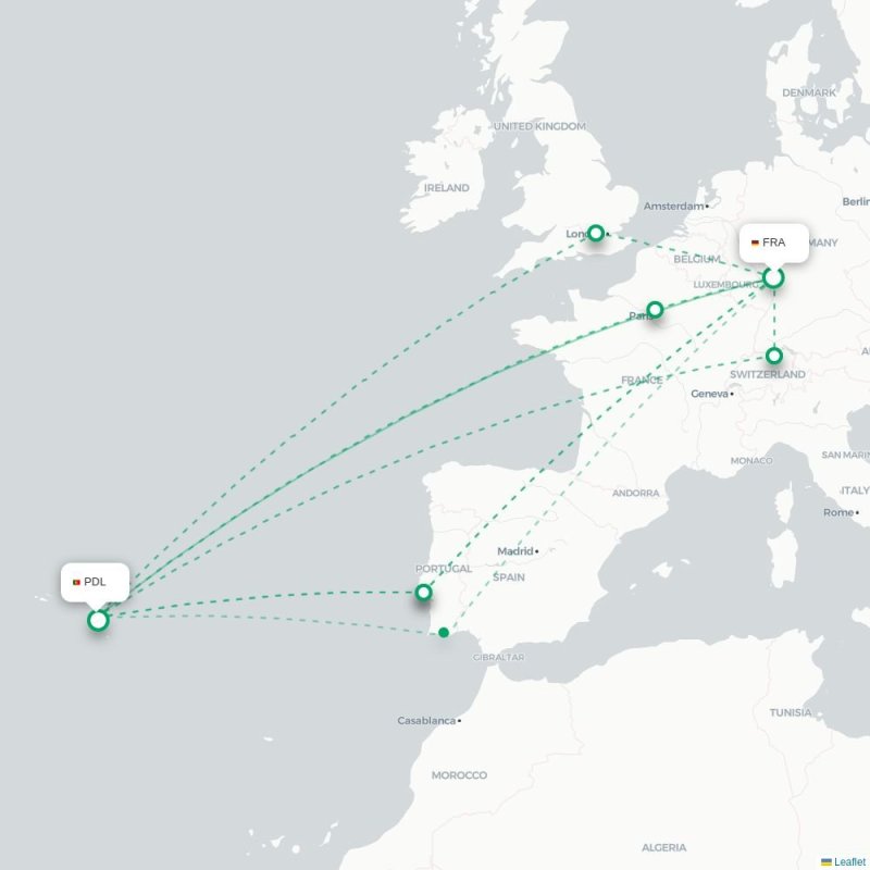 FRA - PDL route map