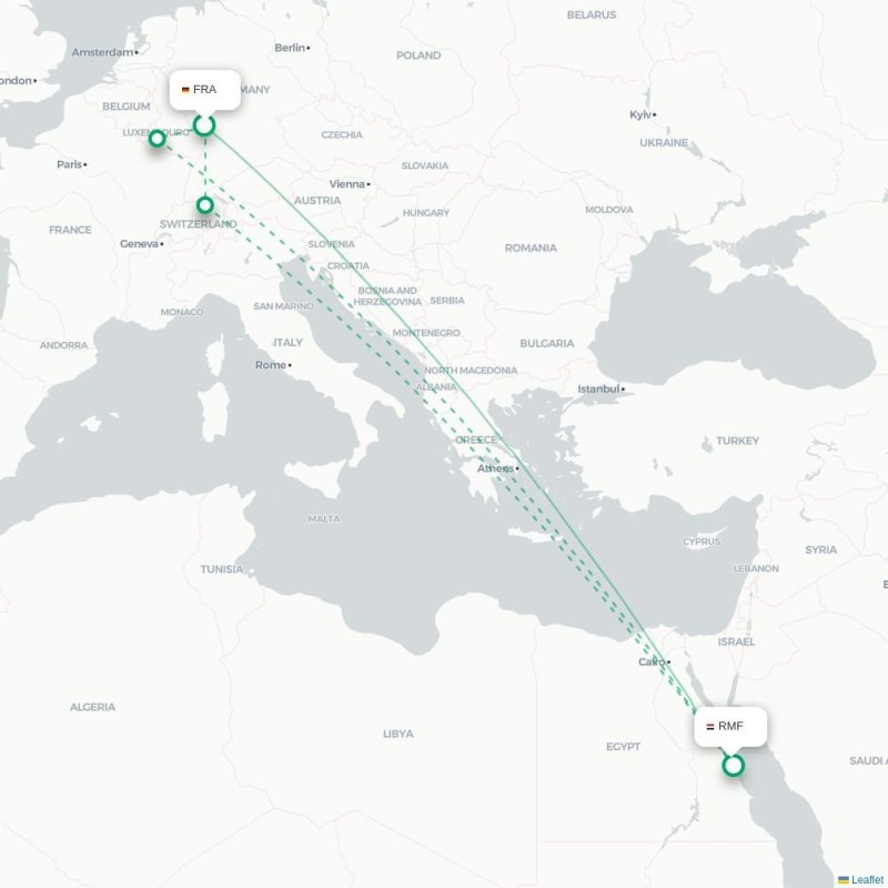 FRA - RMF route map