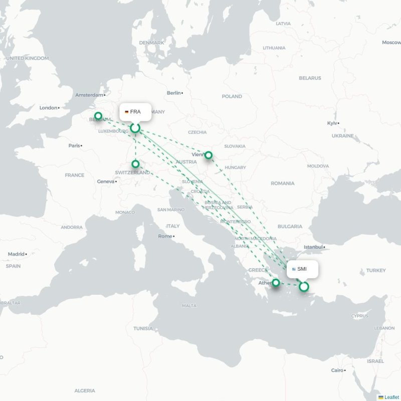 FRA - SMI route map