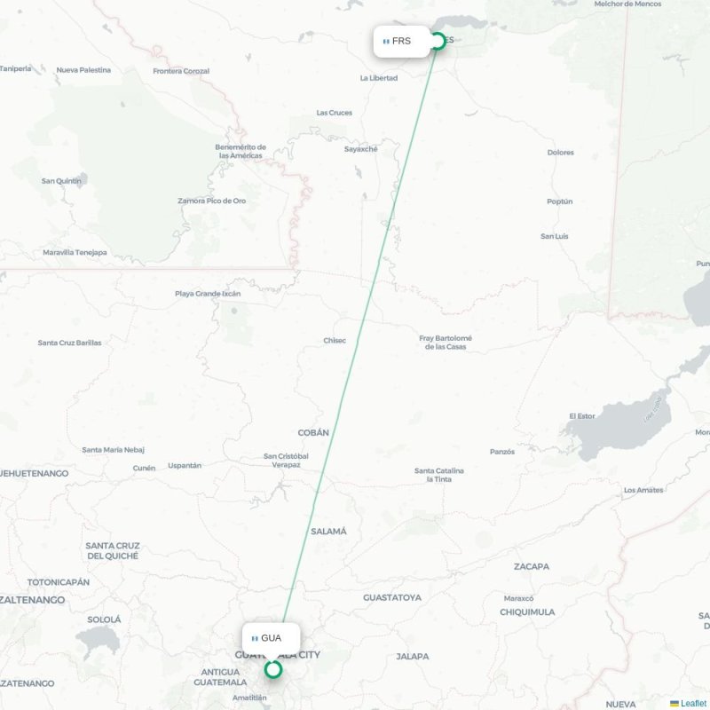 FRS - GUA route map