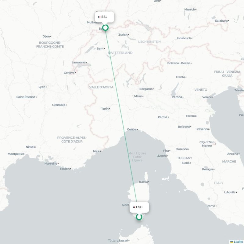 FSC - BSL route map