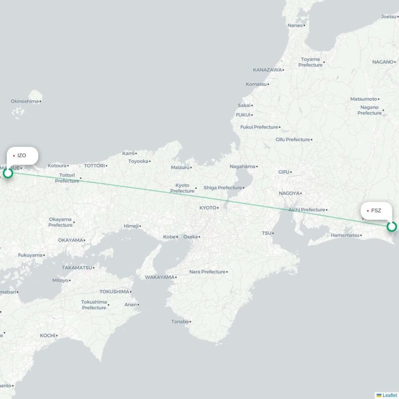 FSZ - IZO route map