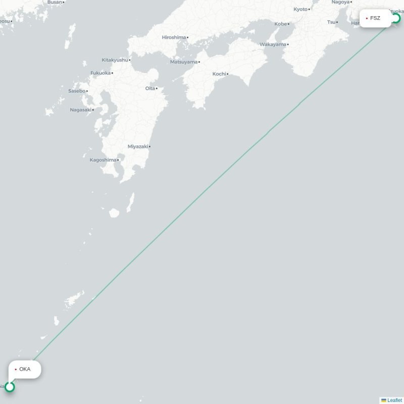 FSZ - OKA route map