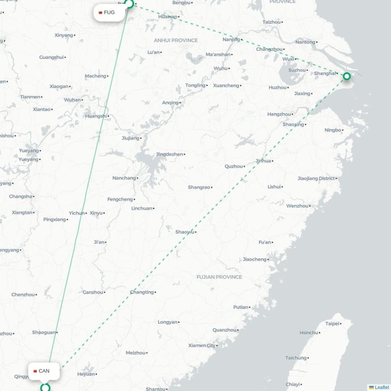 FUG - CAN route map