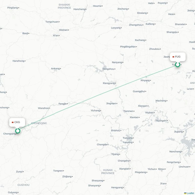 FUG - CKG route map