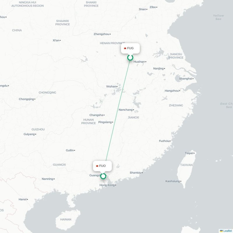 FUG - FUO route map