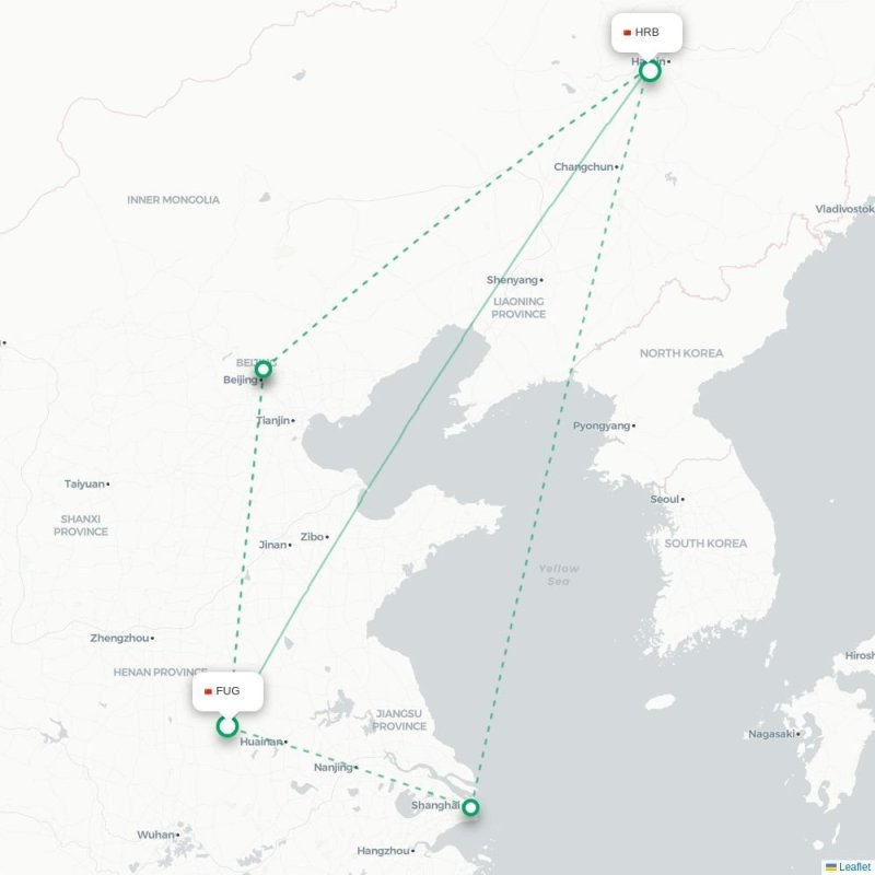 FUG - HRB route map