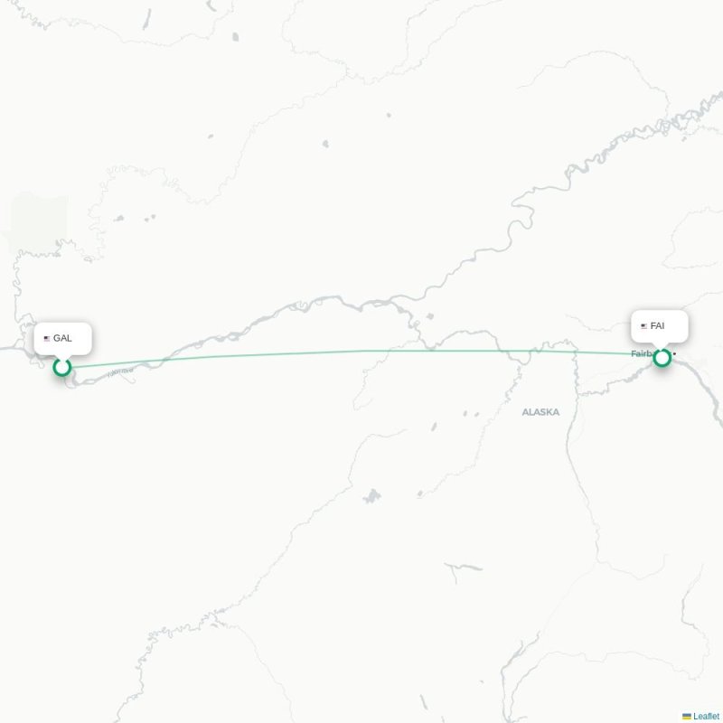 GAL - FAI route map