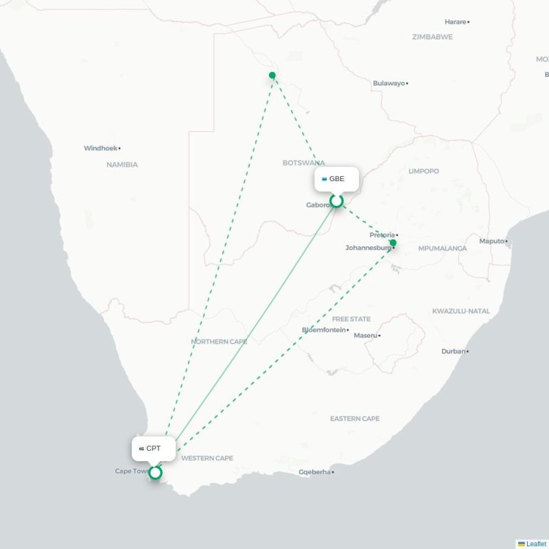 GBE - CPT route map