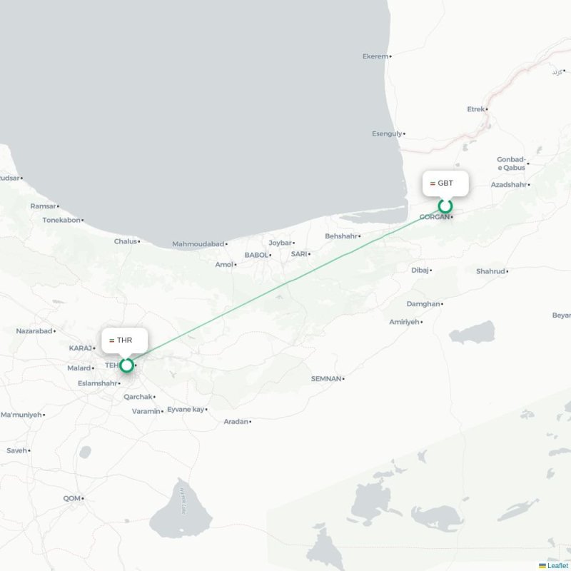 GBT - THR route map