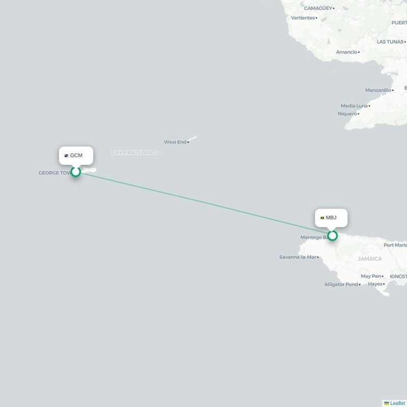 GCM - MBJ route map