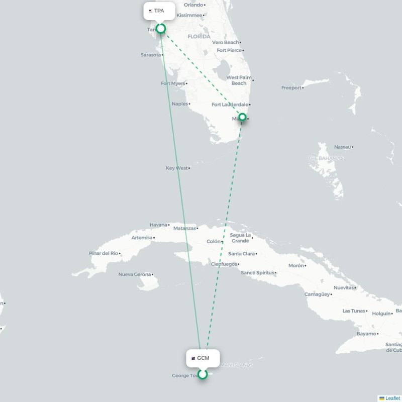 GCM - TPA route map