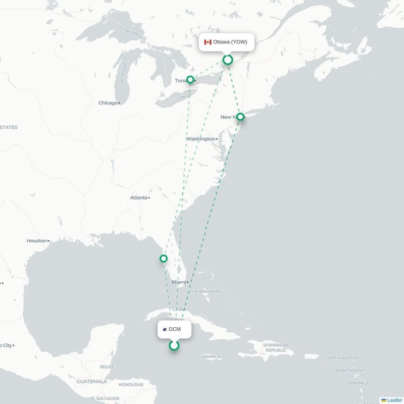 GCM - YOW route map