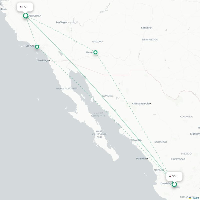 GDL - FAT route map