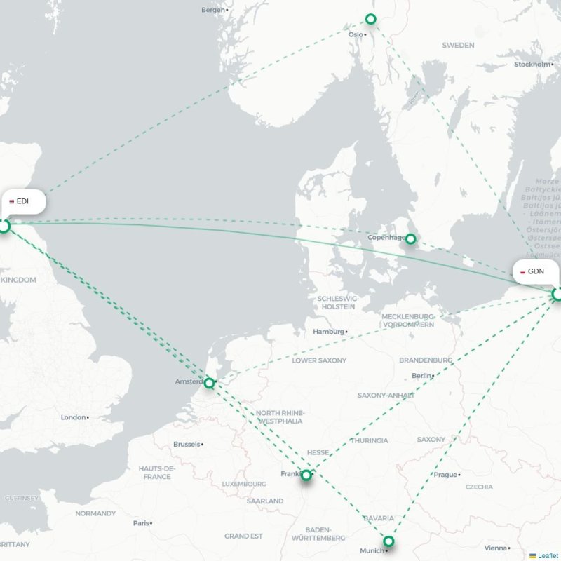 GDN - EDI route map