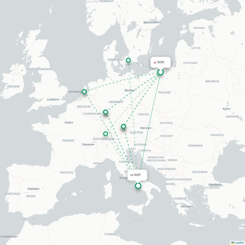 GDN - NAP route map