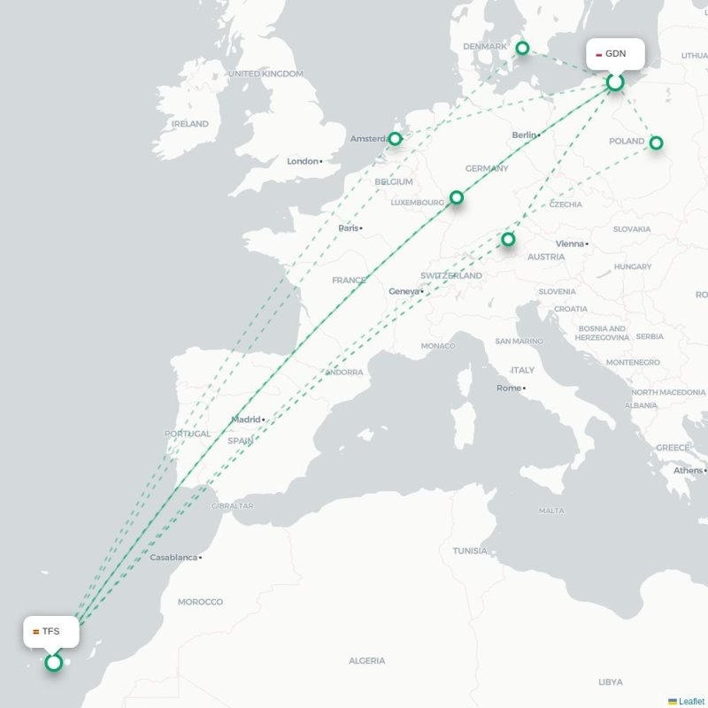 GDN - TFS route map
