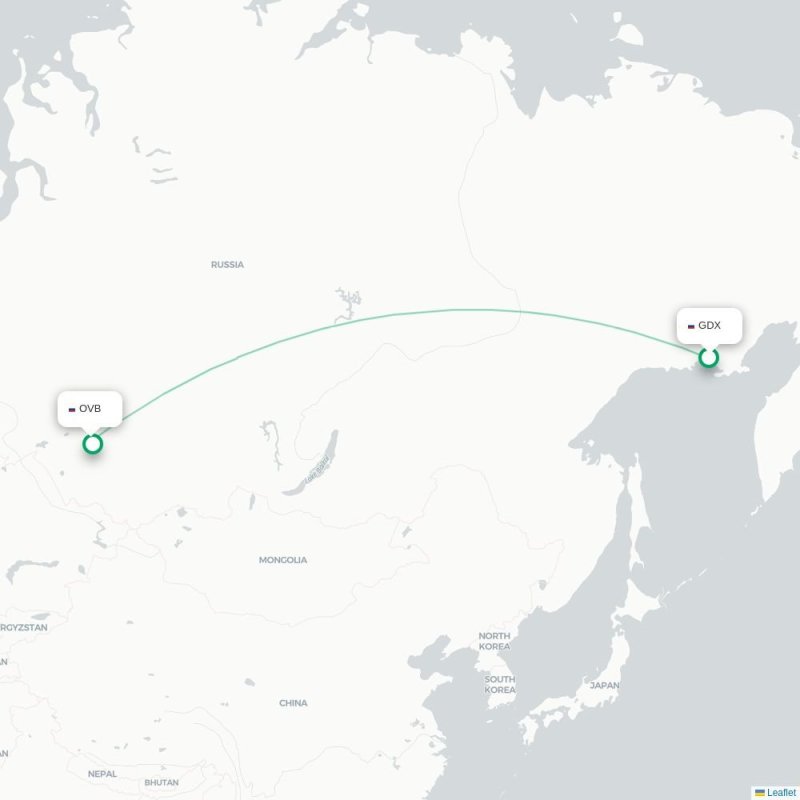 GDX - OVB route map