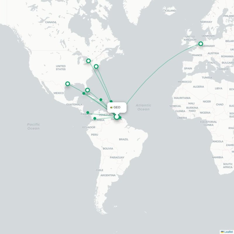 GEO - SDQ route map