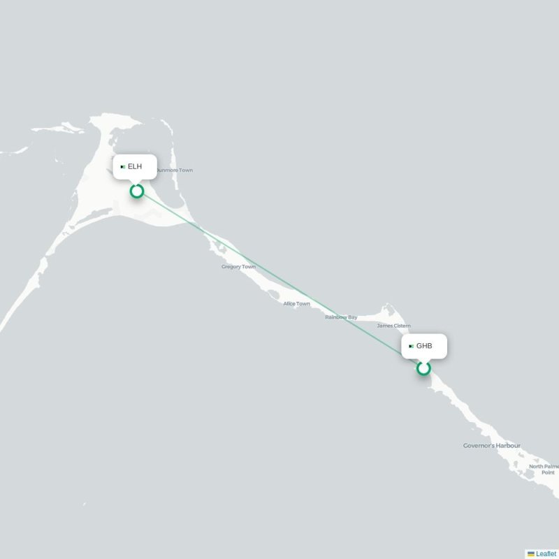 GHB - ELH route map