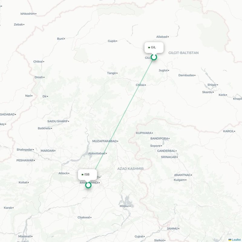 GIL - ISB route map